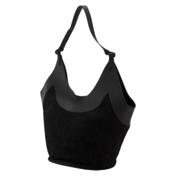 VIOLA CASTELLANI Made In Italy Tulip Suede Tote Studs Trim - Picture 3 of 3